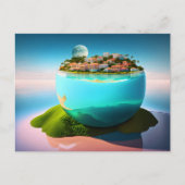 City in the cup, Postcrossing ポストカード (正面)