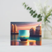 City in the cup, Postcrossing ポストカード (スタンド正面)