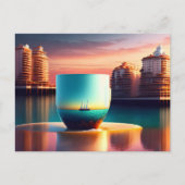 City in the cup, Postcrossing ポストカード (正面)