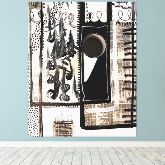 City Language キャンバスプリント (インサイチュ (ウッドフロア))