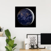 City Lights Of Asia And Australia衛星ポスター ポスター (ホームオフィス)