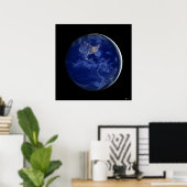 City Lights of the Americas Satellite Poster ポスター (ホームオフィス)