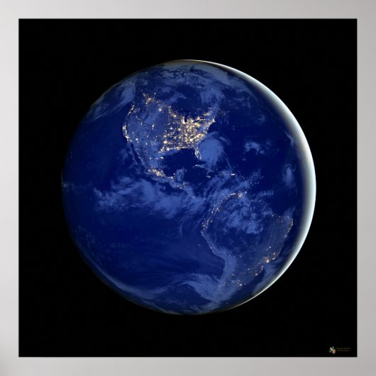 City Lights of the Americas Satellite Poster ポスター (正面)