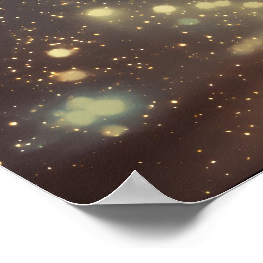 City lights on a rainy night ポスター (角)