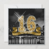 City LightsSweet sixteen金ゴールドID243 招待状 (正面)