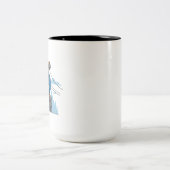 City Lineman Hero Portrait | Electrical Utility ツートーンマグカップ (中央)