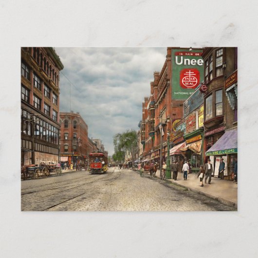 City - Lowell MA - A dam good company 1908 ポストカード (正面)