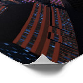 'City Never Sleeps'サイエンスフィクションファンタジーアート ポスター (角)