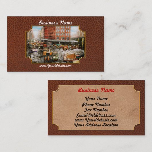 City - New York NY - Stuck in a rut 1920 名刺 (正面/裏面)