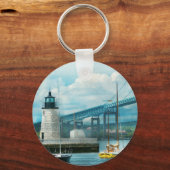 City - Newport RI - The Newport灯台 キーホルダー (正面)