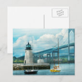 City - Newport RI - The Newport灯台 ポストカード (正面/裏面)