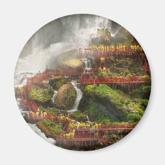 City - Niagara秋NY – 風の洞窟ツアー マグネット (正面)