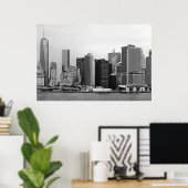 City - NY – 金融街 – BW ポスター (ホームオフィス)