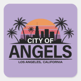 City of Angels, Los Angeles, California スクエアシール