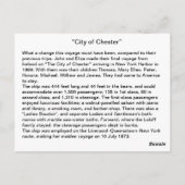 City of Chesterはがき ポストカード (裏面)