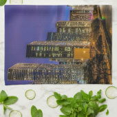 city of chicago with the magnificent river キッチンタオル (折り畳み)