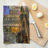 city of chicago with the magnificent river キッチンタオル (四つ折り)