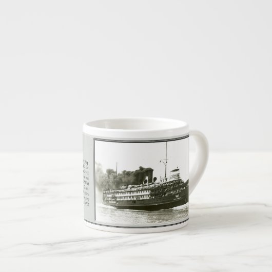 City of Cleveland III B&W espresso mug エスプレッソカップ (正面右)