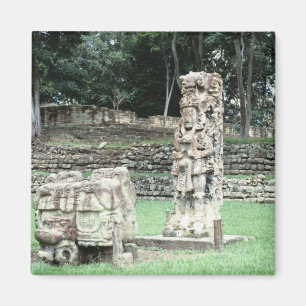 City of Copan Mayan Ruins写真設計 マグネット