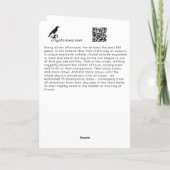 City of Crows 5x7折り畳みカード内空白の部 サンキューカード (裏面)