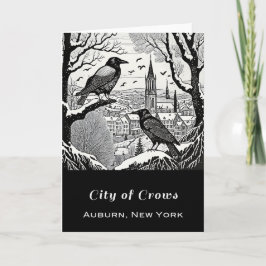 City of Crows 5x7折り畳みカード内空白の部 サンキューカード