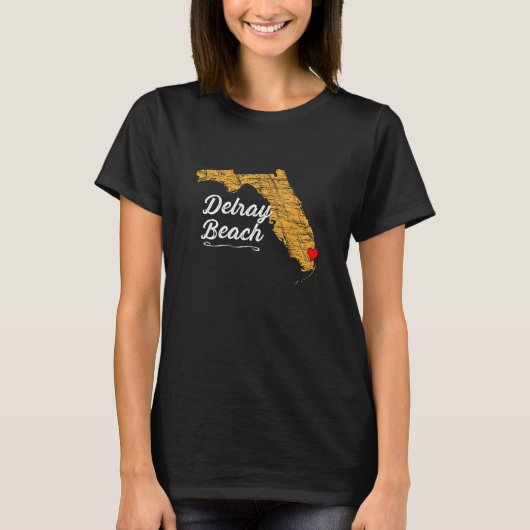 City of DELRAYビーチ- FLORIDA Vacation Souvenir - Tシャツ (正面)