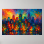 City of Echoes Cityscape ポスター (正面)