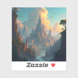 City Of Echoes - Square Vinyl Sticker シール