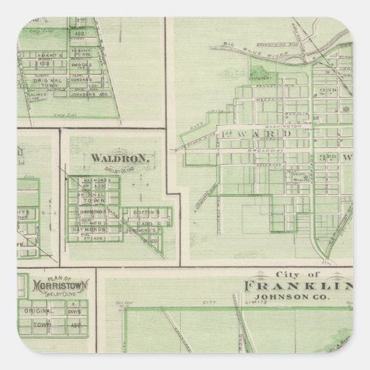 City of Franklin, Johnson Co with Shelbyville スクエアシール (正面)