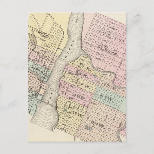 City of Ft Howard、City of Green Bay ポストカード (正面)