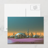 City of Glass金ゴールドと銀葉書 ポストカード (正面/裏面)