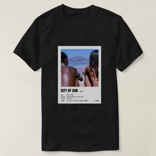 City of Godミニマリストのポスター Tシャツ (デザイン正面)