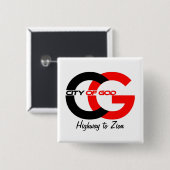 City of Godロゴボタン 缶バッジ (正面&裏面)