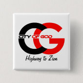 City of Godロゴボタン 缶バッジ (正面)