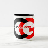 City of God Logo Mug ツートーンマグカップ (中央)