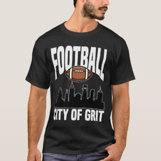 CITY OF GRIT FOOTBALL - フィラデルフィア フットボール Tシャツ