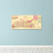 City of Ironton with Proctorsville キャンバスプリント (インサイチュ (ウッドフロア))