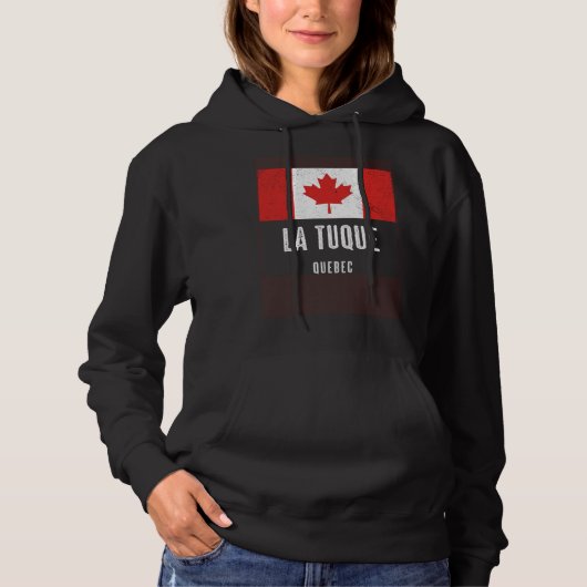 City of La Tuque  CANADA Canadian Flag Souvenir パーカ (正面)