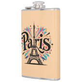 City of Lights：パリはっきりしたタイポグラフィアート フラスク (左)