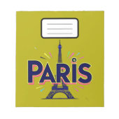 City of Lights: Bold Paris Typography Art ノートパッド (正面)