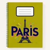 City of Lights: Bold Paris Typography Art ノートブック (正面)