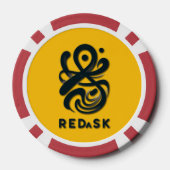 City of Lights: Bold Paris Typography Art ポーカーチップ (裏面)