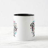 City of Lights: Bold Paris Typography Art マグカップ (中央)