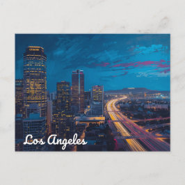 City of Lights – Los Angeles Skyline ポストカード