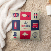 City Of London 統一された Kingdom England両面 クッション (ブランケット)