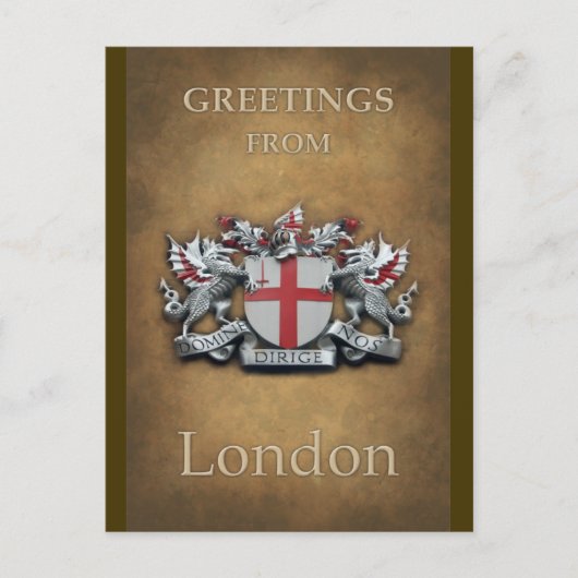 City of London Arms Greetings ポストカード (正面)