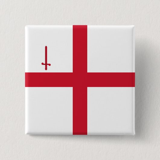 City of London (England) (Uk Capital City) 缶バッジ (正面)