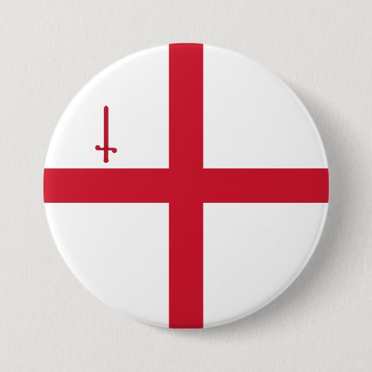 City of London (England) (Uk Capital City) 缶バッジ (正面)