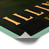 City of Miami Illinois Central Railroad New Poster ポスター (角)