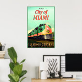 City of Miami Illinois Central Railroad New Poster ポスター (ホームオフィス)